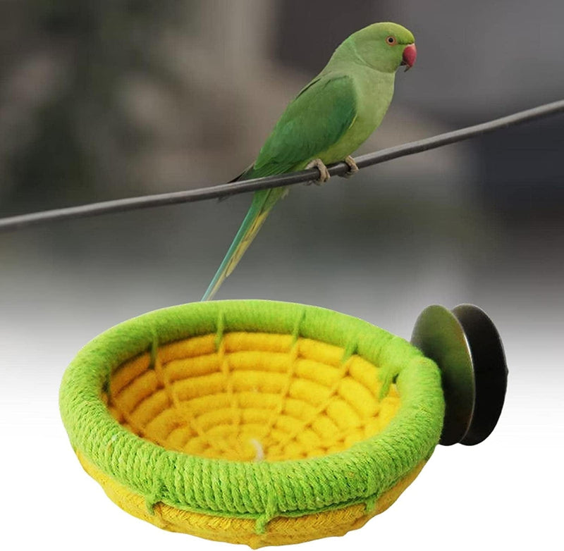 Magideal Pet Hanging Bed Cave Cage,Hand-Woven Rope Toys,Bird House Hut for Cockatoo/Lovebird/Budgies,Small Animal Pet Accessories, Yellow Animals & Pet Supplies > Pet Supplies > Bird Supplies > Bird Cages & Stands MagiDeal   