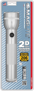 Maglite Heavy-Duty Incandescent 3-Cell D Flashlight in Display Box, Blue -S3D115 Hardware > Tools > Flashlights & Headlamps > Flashlights MAGLITE Silver Flashlight 2 Cell in Blister Pack