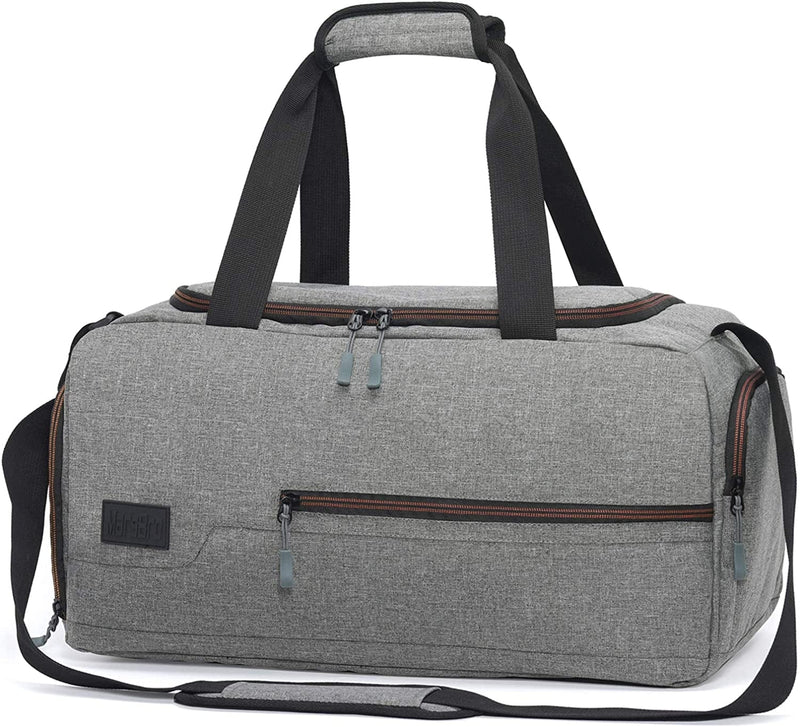 Marsbro Water Resistant Sports Gym Travel Weekender Duffel Bag with Shoe Compartment Home & Garden > Household Supplies > Storage & Organization MarsBro grey  