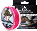 Maxcatch Braided Fly Line Backing for Fly Fishing 20/30Lb(White, Yellow, Orange, Black&White, Black&Yellow, Blue, Pink, Green, Purple) Sporting Goods > Outdoor Recreation > Fishing > Fishing Lines & Leaders Maxcatch Pink 20lb,300yards 