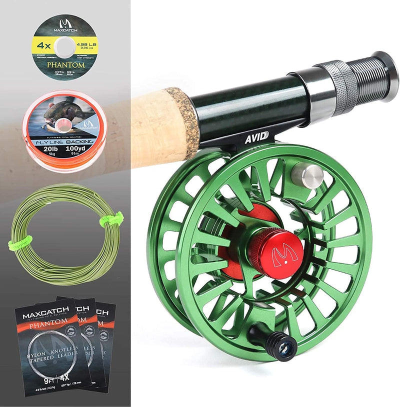 Maxcatch Premier Fly Fishing Rod and Reel Combo Complete 9' Fishing Outfit Sporting Goods > Outdoor Recreation > Fishing > Fishing Rods Maxcatch   