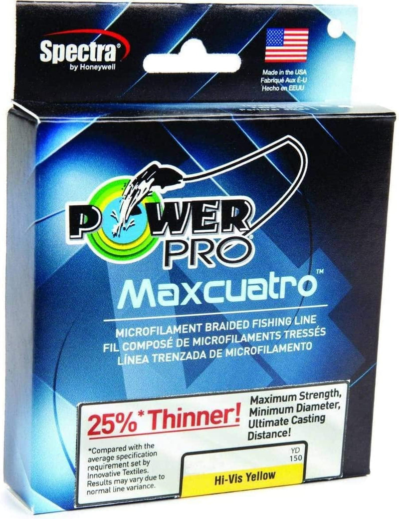 MAXCUATRO 50LB 150YD HIVSYLW Sporting Goods > Outdoor Recreation > Fishing > Fishing Lines & Leaders Hardy and Greys   