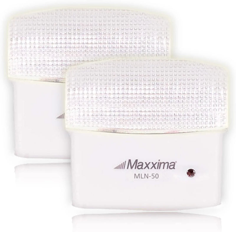 Maxxima MLN-50 5 LED Night Light with Dusk to Dawn Sensor, 25 Lumens Plug in (Pack of 2) Home & Garden > Lighting > Night Lights & Ambient Lighting Maxxima Cool White - 2 Pack  