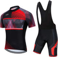 Men'S Cycling Jersey Sets Summer Short Sleeve Biking Jersey Top Bike Shorts Bottom MTB Cycling Clothing Sporting Goods > Outdoor Recreation > Cycling > Cycling Apparel & Accessories JCRD 2 Chest42.5-44.9"=Tag XXL 
