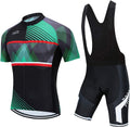 Men'S Cycling Jersey Sets Summer Short Sleeve Biking Jersey Top Bike Shorts Bottom MTB Cycling Clothing Sporting Goods > Outdoor Recreation > Cycling > Cycling Apparel & Accessories JCRD 1 Chest37.8-40.2"=Tag L 
