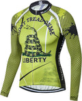 Men'S Long Sleeve Cycling Jersey Biking Shirts Breathable Bike Tops Bicycle Sporting Goods > Outdoor Recreation > Cycling > Cycling Apparel & Accessories Weimomonkey Snake Green Tag XXXL(For Your Chest 45.6-48"） 
