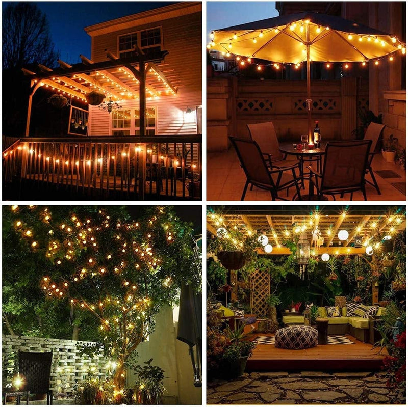 Metaku Globe String Lights Fairy Lights Battery Operated 33Ft 80LED String Lights with Remote Waterproof Indoor Outdoor Hanging Lights Decorative Christmas Lights for Home Party Patio Garden Wedding Home & Garden > Lighting > Light Ropes & Strings Metaku   