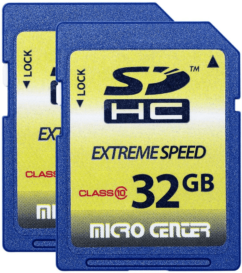 Micro Center 32GB Class 10 SDHC Flash Memory Card SD Card (2 Pack) Electronics > Electronics Accessories > Memory > Flash Memory > Flash Memory Cards ‎Inland 32GB x 2  