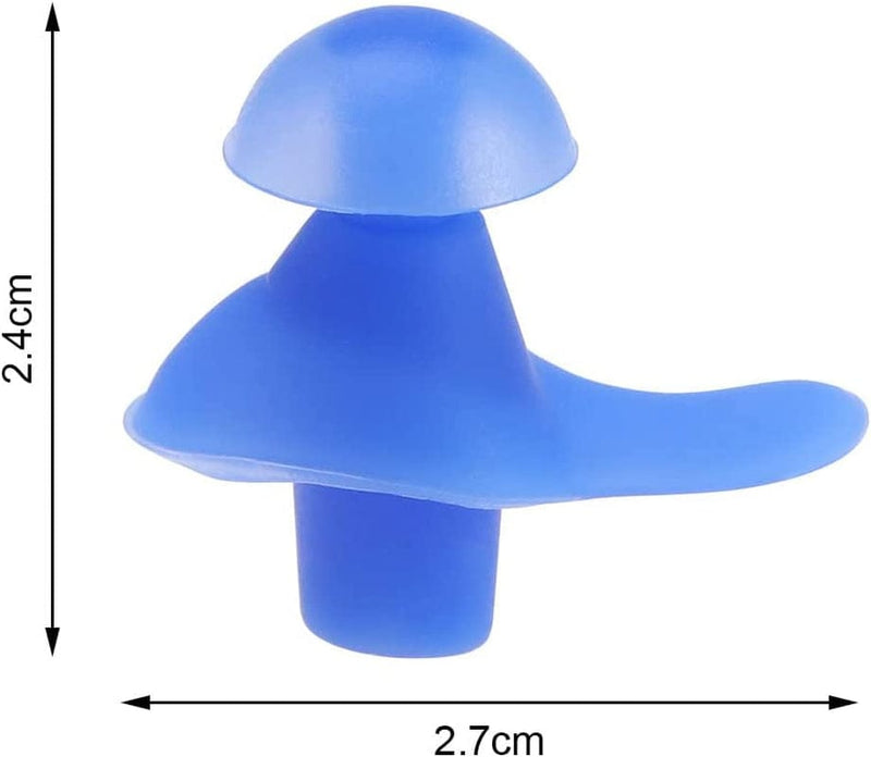 Micro Traders 3 Pairs Swimming Ear Plugs Comfortable Reusable Silicone Ear Protection for Swimming Surfing Water Skiing Water Sports Black & White & Blue 1 Pair Each Colour Sporting Goods > Outdoor Recreation > Boating & Water Sports > Swimming Micro Traders   