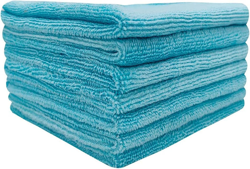 Microfiber Cleaning Cloths-8Pk the Best Reusable Cleaning Products Quality First Soft Bright-Colored Towel Suitable for Kitchen House Stainless Steel Appliances 12"X12" (Blue) Home & Garden > Household Supplies > Household Cleaning Supplies LANQING Blue  