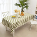 Midsummer Breeze Rustic Gingham Tablecloth, Cotton Buffalo Plaid Table Cloth for Fall Thanksgiving Christmas Kitchen Restaurant Holiday Outdoor Picnic Decoration（Rectangle/Oblong, 55X84,Orange Home & Garden > Decor > Seasonal & Holiday Decorations Midsummer Breeze Green Rectangle/Oblong,55"x70"(4-6 seats) 