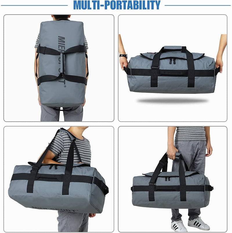 MIER Water Resistant Backpack Duffle Heavy Duty Convertible Duffle Bag with Backpack Straps for Gym, Sports, Travel Home & Garden > Household Supplies > Storage & Organization MIER   