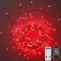 Minetom Fairy Lights Plug In, 10Feet 200 Led Cluster Lights Waterproof Firecracker Starry String Lights for Ceiling Bedroom Wreath Window Wedding Christmas Tree Decoration, Warm White (No Remote) Home & Garden > Lighting > Light Ropes & Strings Minetom Inno Lighting Red - Remote 10Feet 