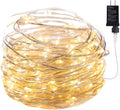 Minetom Fairy Lights Plug In, 33Ft 100 Leds Waterproof Silver Wire Firefly Lights, UL Adaptor Included, Starry String Lights for Wedding Indoor Outdoor Christmas Patio Garden Decoration, Warm White Home & Garden > Lighting > Light Ropes & Strings Minetom Inno Lighting Warm White 100 LEDs 