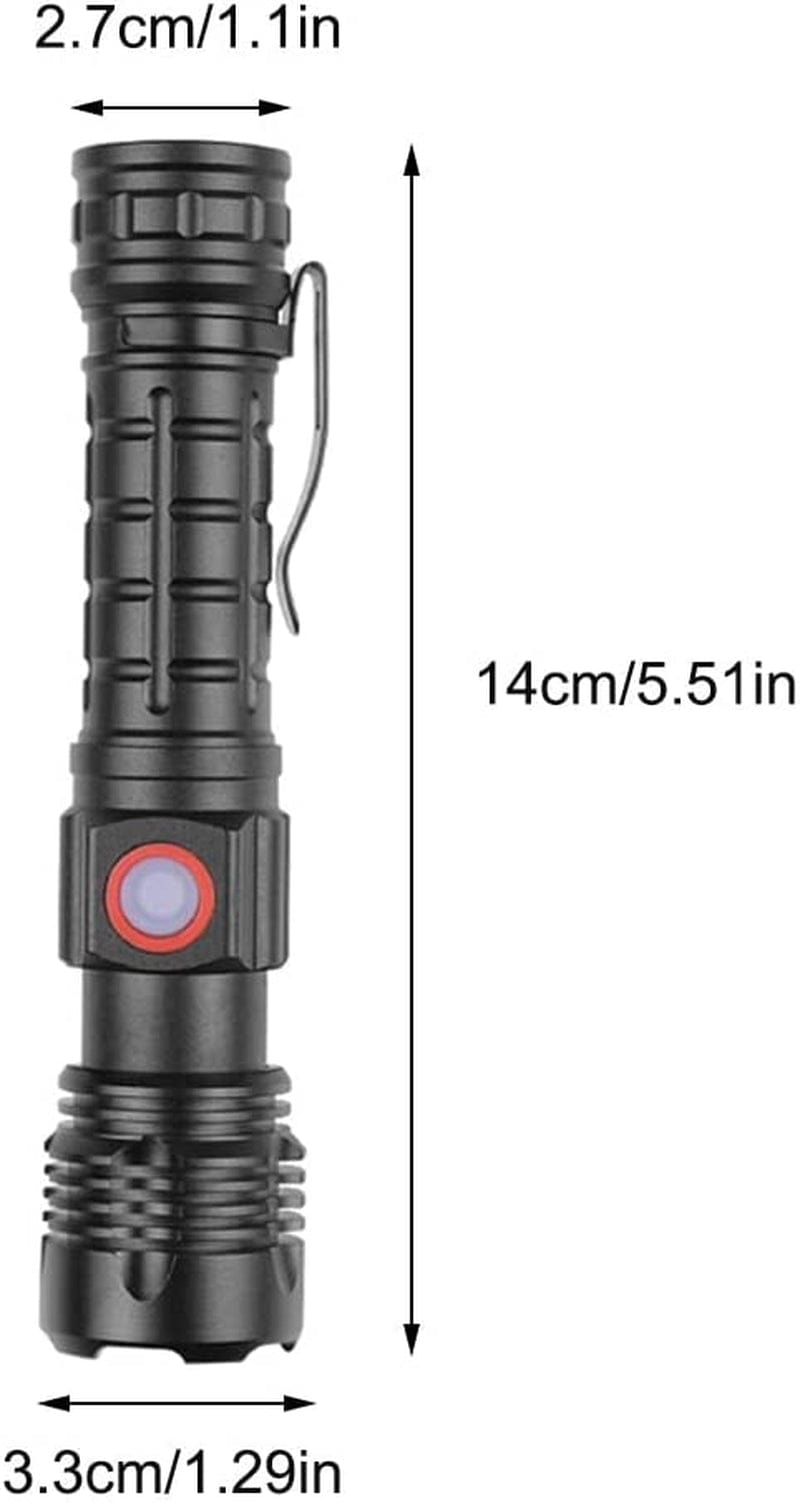 Mini Electric Torch Flash Light, Handheld Flashlight 800LM Aluminum Alloy Torches with Clip for Camping Hiking Adventure Hardware > Tools > Flashlights & Headlamps > Flashlights DONGKER   