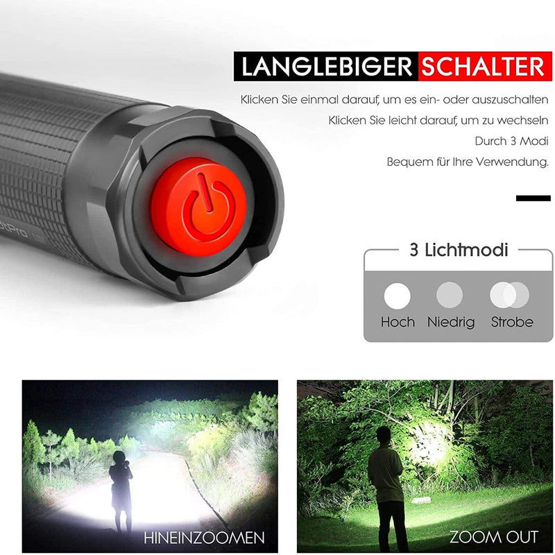 Mini Flashlight for Emergency Outdoor Use - Tactical Torch Flashlights with High Lumens, Led Flashlight Torch Compact, Mini Torch Water Resistant for Camping, Torches Led Super Bright Hardware > Tools > Flashlights & Headlamps > Flashlights BETTER ANGEL XBT   
