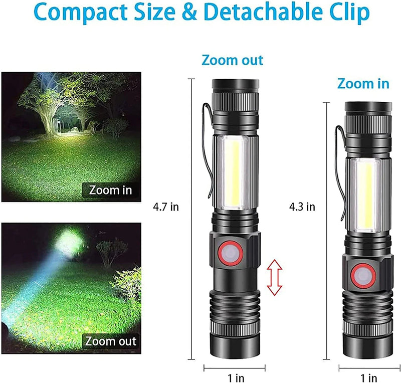 Mini Torch Water Resistant for Camping - Led Flashlight Torch Compact, Torches Led Super Bright, Mini Flashlight for Emergency Outdoor Use, Tactical Torch Flashlights with High Lumens Hardware > Tools > Flashlights & Headlamps > Flashlights BETTER ANGEL XBT   