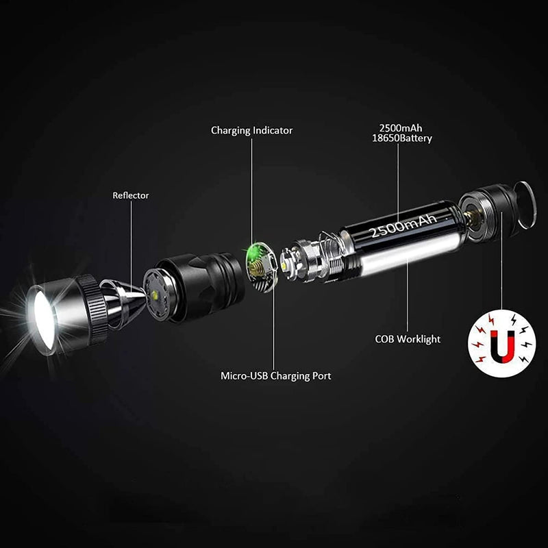 Mini Torch Water Resistant for Camping - Led Flashlight Torch Compact, Torches Led Super Bright, Tactical Torch Flashlights with High Lumens, Mini Flashlight for Emergency Outdoor Use Hardware > Tools > Flashlights & Headlamps > Flashlights BETTER ANGEL XBT   