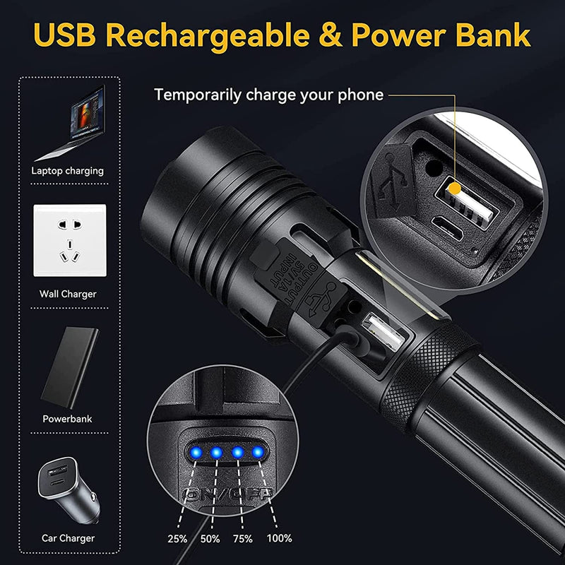 Mini Torch Water Resistant for Camping - Mini Flashlight for Emergency Outdoor Use, Led Flashlight Torch Compact, Torches Led Super Bright, Tactical Torch Flashlights with High Lumens Hardware > Tools > Flashlights & Headlamps > Flashlights BETTER ANGEL XBT   