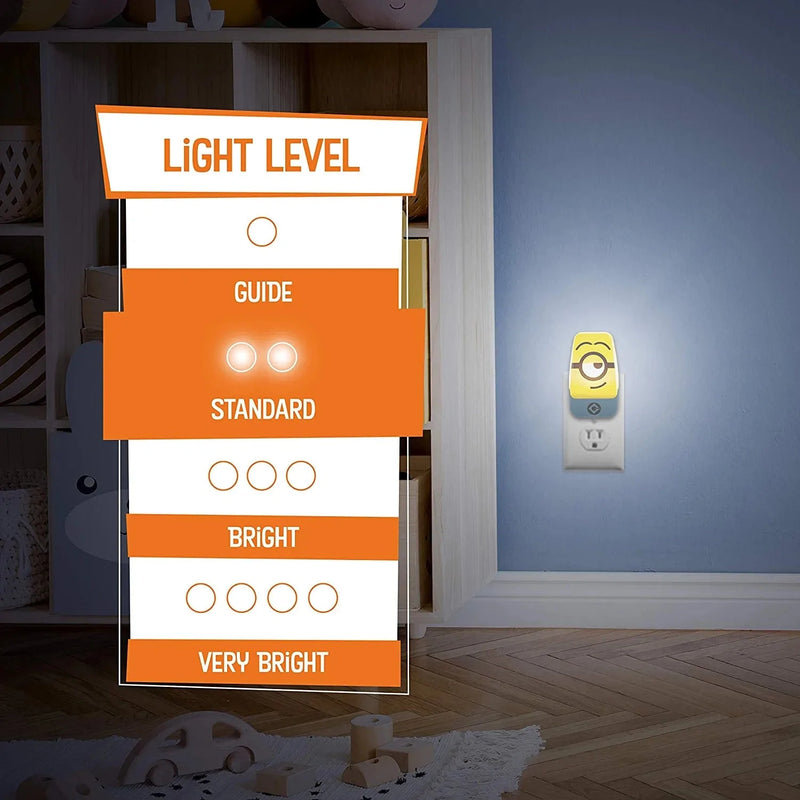 Minions : the Rise of Gru LED Night Light, Plug-In, Dusk to Dawn Sensor, Ul-Listed, Yellow Glow, Ideal for Kids Bedroom, Nursery, Bathroom, Home Office, 50728 Home & Garden > Lighting > Night Lights & Ambient Lighting Minions   