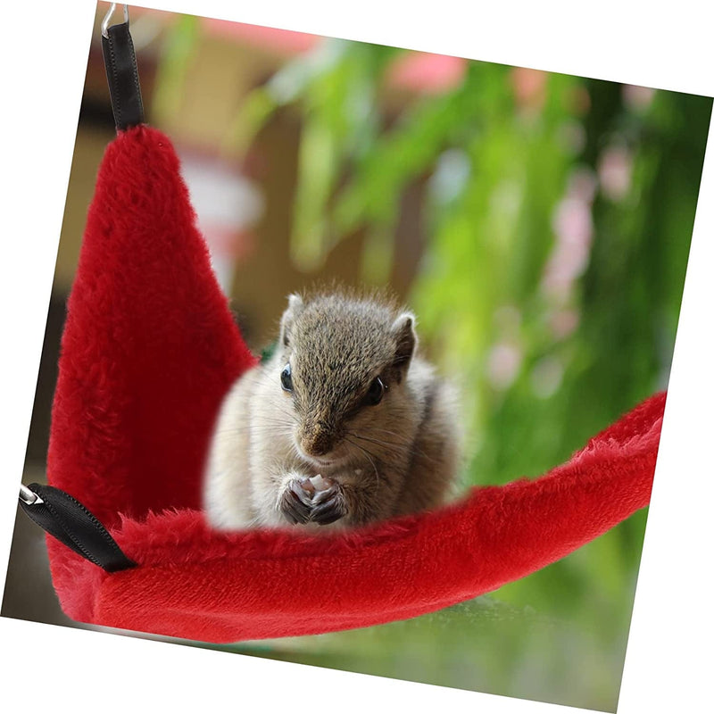 Mipcase 1 Set Ropeway Animal Cag Hammock Winter Hideout Toy Soft Cage Plaything Nest Hanging of Swinging Tunnel House Warm Plush Chinchilla Animals Home Accessories Rat Hammocks Parrot Animals & Pet Supplies > Pet Supplies > Bird Supplies > Bird Cages & Stands Mipcase   