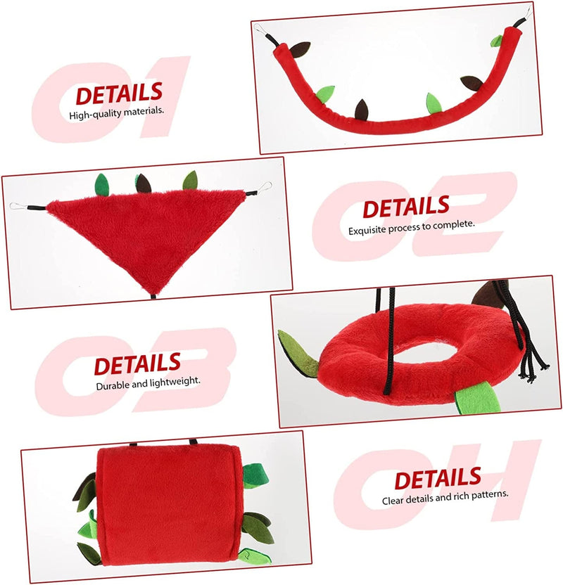 Mipcase 1 Set Ropeway Animal Cag Hammock Winter Hideout Toy Soft Cage Plaything Nest Hanging of Swinging Tunnel House Warm Plush Chinchilla Animals Home Accessories Rat Hammocks Parrot Animals & Pet Supplies > Pet Supplies > Bird Supplies > Bird Cages & Stands Mipcase   