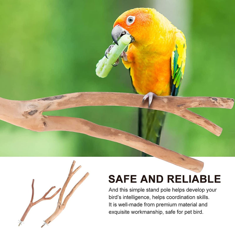 Mipcase 3Pcs Parakeet Toys 2PCS Bird Perches Bird Perches for Parakeets Parakeet Cage Accessories Bird Parrot Perch Animals & Pet Supplies > Pet Supplies > Bird Supplies > Bird Cages & Stands Mipcase   