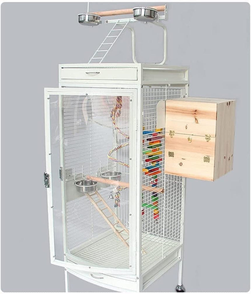 Moisture Bird Cages Bird Cage Big Villa Parakeet Breeding Cage Gray Parrot Cage Household Small Birds Such as Lovebirds Pigeons Canaries Parrot Parakeet Cage (Color : A) Animals & Pet Supplies > Pet Supplies > Bird Supplies > Bird Cages & Stands moisture   