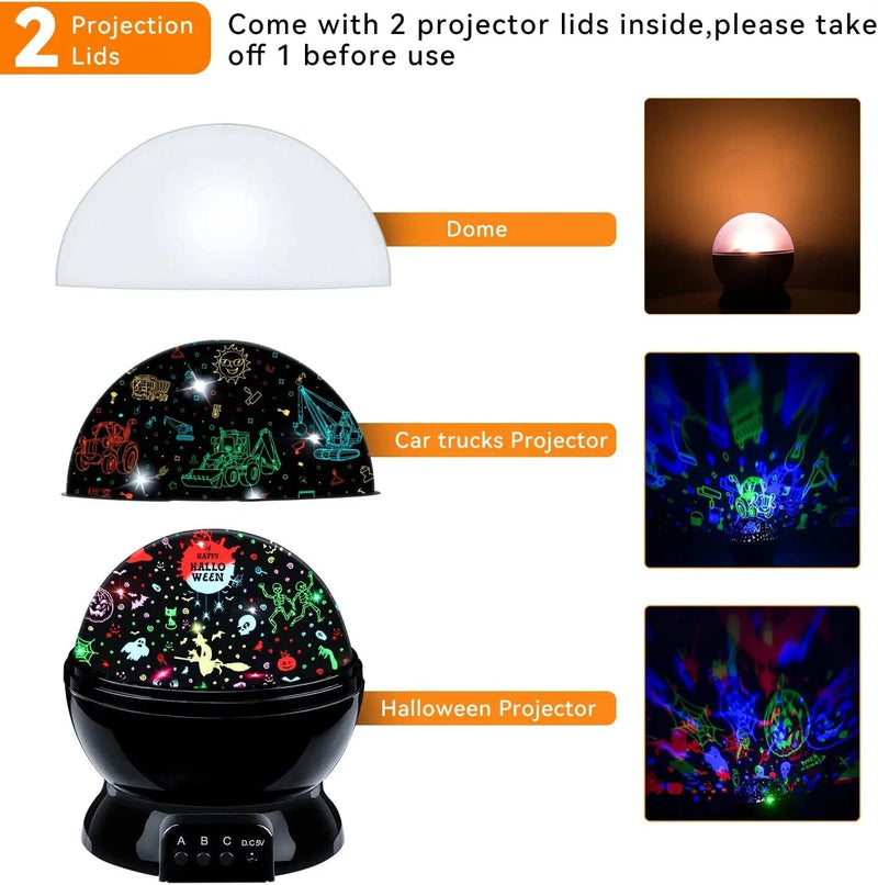 MOKOQI Car Truck Night Light Projector Toys for Boys Age 3-5, 360 Degree Rotation with 17 Colors Changing Baby Ceiling Light Projector for Boys Bedroom Decoration Home & Garden > Lighting > Night Lights & Ambient Lighting MOKOQI   