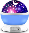 MOKOQI Star Projector, Night Light Lamp Fun Birthday Gifts for 1-4-6-14 Year Old Girls and Boys Kids Bedroom Decor -Blue Home & Garden > Lighting > Night Lights & Ambient Lighting MOKOQI Blue  