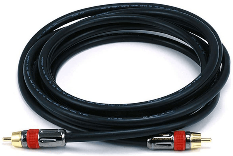 Monoprice 102681 3-Feet RG6 RCA CL2 Rated Digital Coaxial Audio Cable Black Electronics > Electronics Accessories > Cables Monoprice Inc. 10ft  