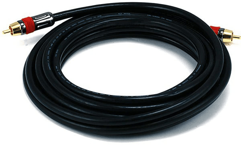 Monoprice 102681 3-Feet RG6 RCA CL2 Rated Digital Coaxial Audio Cable Black Electronics > Electronics Accessories > Cables Monoprice Inc. 15ft  