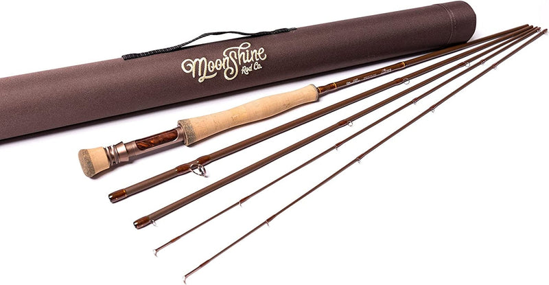 Moonshine Rod Co. the Drifter II Series Fly Fishing Rod with Carrying Case and Extra Rod Tip Section Sporting Goods > Outdoor Recreation > Fishing > Fishing Rods Moonshine Rod Company 6wt 9ft 