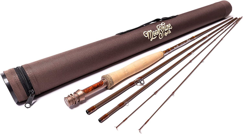 Moonshine Rod Co. the Drifter II Series Fly Fishing Rod with Carrying Case and Extra Rod Tip Section Sporting Goods > Outdoor Recreation > Fishing > Fishing Rods Moonshine Rod Company 4wt 8ft 6" 