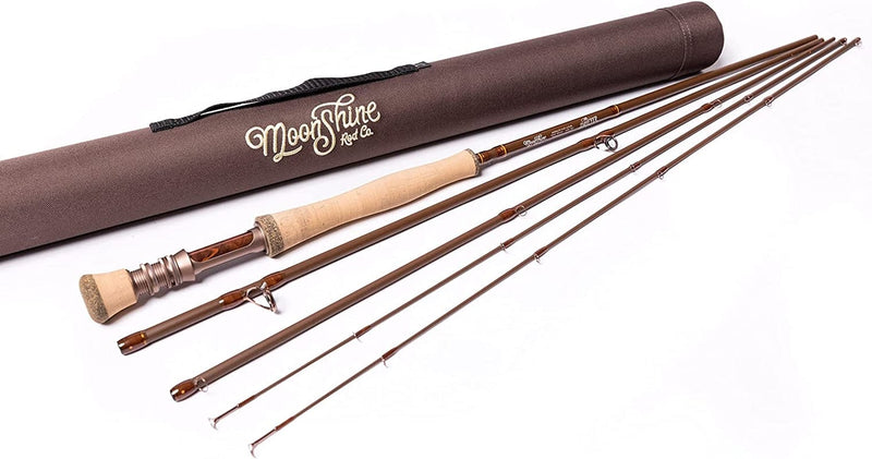 Moonshine Rod Co. the Drifter II Series Fly Fishing Rod with Carrying Case and Extra Rod Tip Section Sporting Goods > Outdoor Recreation > Fishing > Fishing Rods Moonshine Rod Company 8wt 9ft 