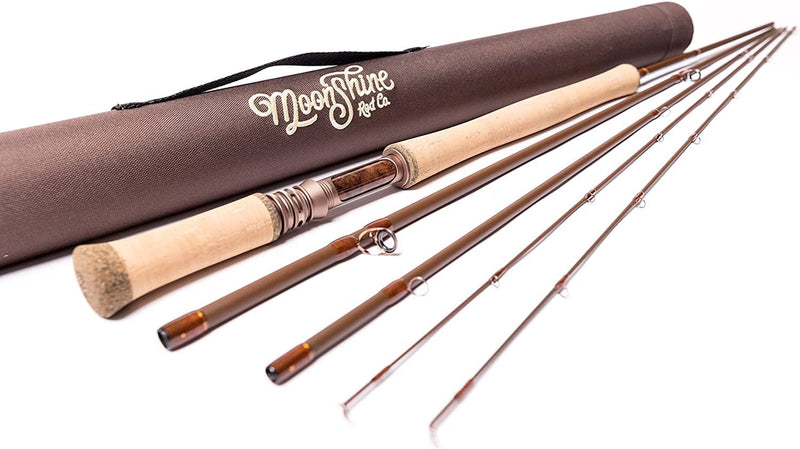 Moonshine Rod Co. the Drifter II Series Fly Fishing Rod with Carrying Case and Extra Rod Tip Section Sporting Goods > Outdoor Recreation > Fishing > Fishing Rods Moonshine Rod Company 5wt Switch 11ft 