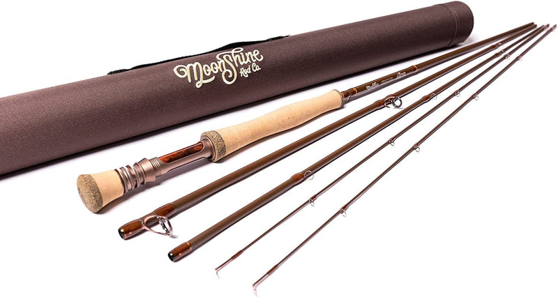 Moonshine Rod Co. the Drifter II Series Fly Fishing Rod with Carrying Case and Extra Rod Tip Section Sporting Goods > Outdoor Recreation > Fishing > Fishing Rods Moonshine Rod Company 7wt 9ft 