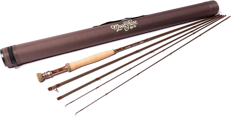 Moonshine Rod Co. the Drifter II Series Fly Fishing Rod with Carrying Case and Extra Rod Tip Section Sporting Goods > Outdoor Recreation > Fishing > Fishing Rods Moonshine Rod Company 5wt 10 ft 