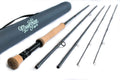 Moonshine Rod Co. the Outcast II Salt Fly Fishing Rod with Extra Tip Sporting Goods > Outdoor Recreation > Fishing > Fishing Rods Moonshine Rod Company Harbor Grey - 11wt 8' 6" 4pc  