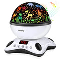 Moredig Night Light Projector, Baby Night Light for Kids with Remote and Timer, 360 Degree Rotating - 8 Color Changing 12 Songs Toddler Night Light Christmas Gifts for Baby - Black Home & Garden > Lighting > Night Lights & Ambient Lighting Moredig Black  
