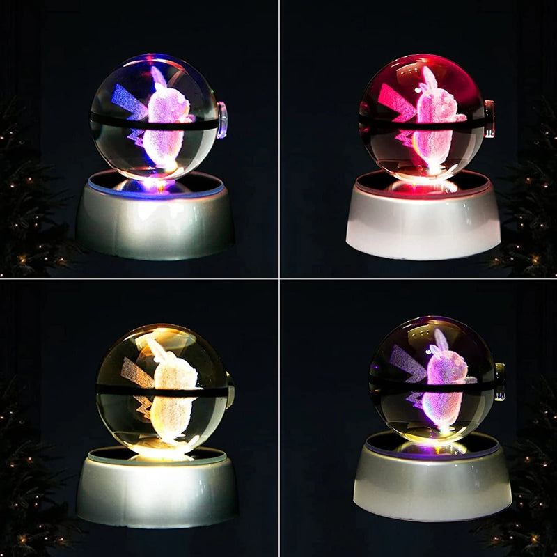 MORICERE 3D Night Light for Kids, Crystal Ball with LED Colorful Lighting Base, Kids Bedroom Decor as Xmas Holiday Birthday Gifts for Boys Girls Home & Garden > Lighting > Night Lights & Ambient Lighting MORICERE   
