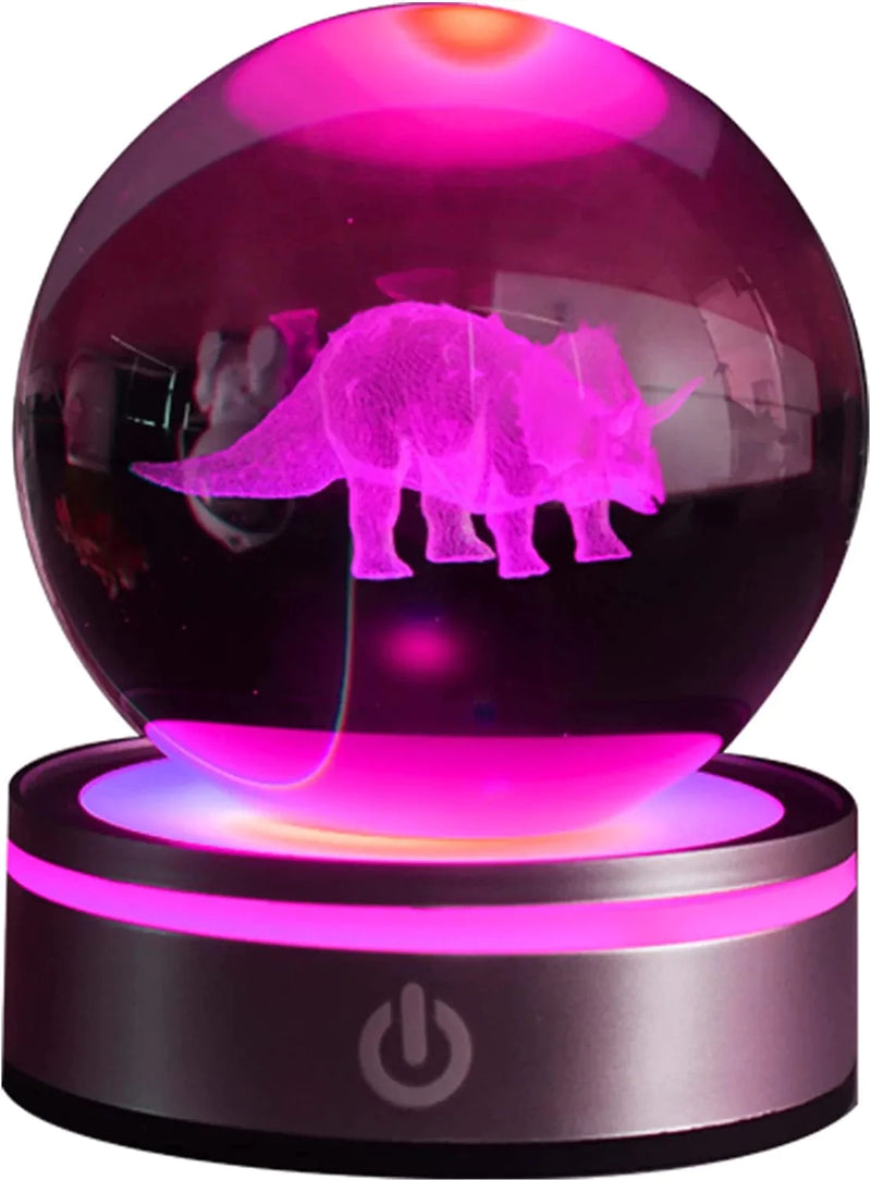 MORICERE 3D Night Light for Kids, Crystal Ball with LED Colorful Lighting Base, Kids Bedroom Decor as Xmas Holiday Birthday Gifts for Boys Girls Home & Garden > Lighting > Night Lights & Ambient Lighting MORICERE A4  