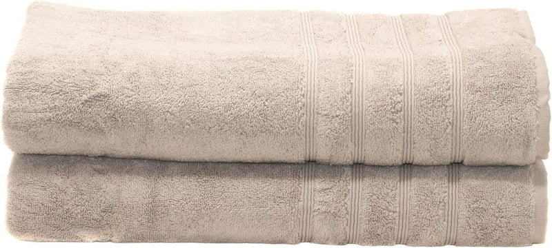 MOSOBAM 700 GSM Hotel Luxury Bamboo-Cotton, Bath Towel Sheets 35X70, Charcoal Grey, Set of 2, Oversized Turkish Towels, Dark Gray Home & Garden > Linens & Bedding > Towels Mosobam Light Gray Bath Sheets, Set of 2 