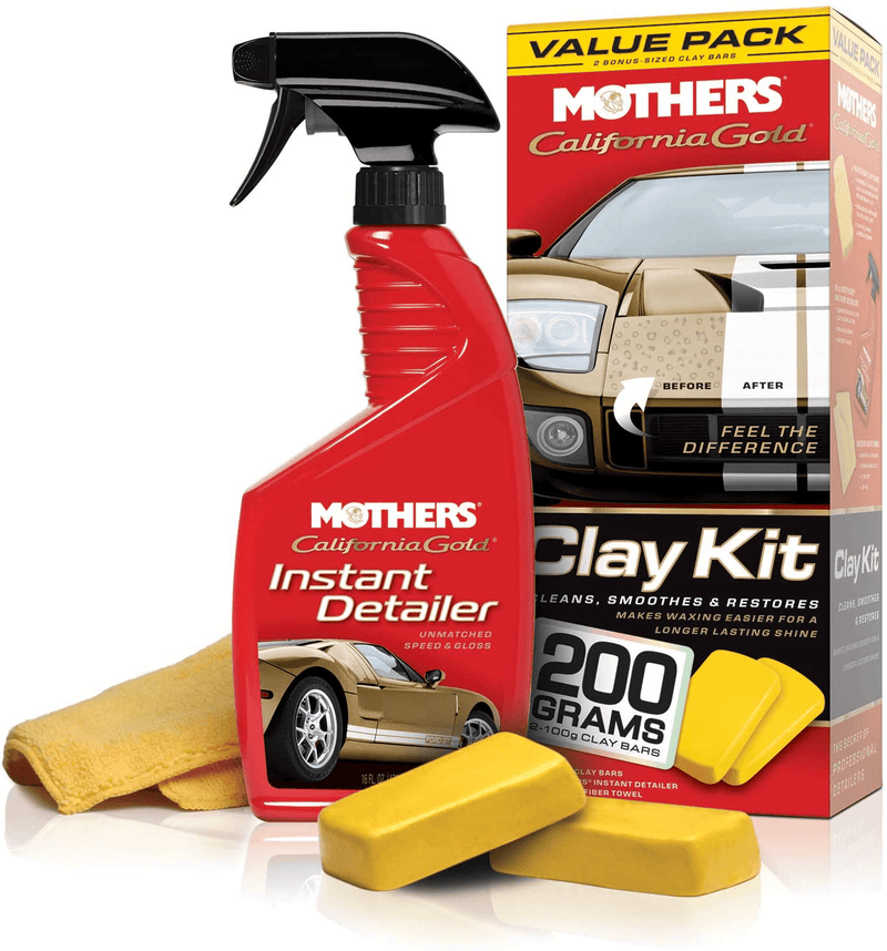 Mothers 07240 California Gold Clay Bar System  Mothers Original Kit, Pack of 6  