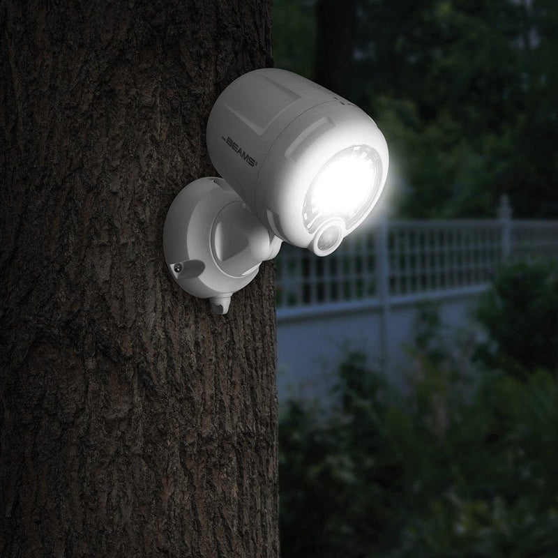 Mr. Beams MB360XT Wireless Battery-Operated Outdoor Motion-Sensor-Activated 200 Lumen LED Spotlight, White, 4-Pack Home & Garden > Lighting > Flood & Spot Lights Mr. Beams   