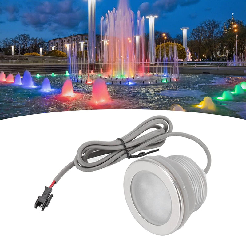 Mumusuki Submersible LED Pool Lights, Stainless Steel Color Changing LED Underwater Light for Inground Pool, Underwater Swimming Pool Spa Light Replacement Home & Garden > Pool & Spa > Pool & Spa Accessories Mumusuki   