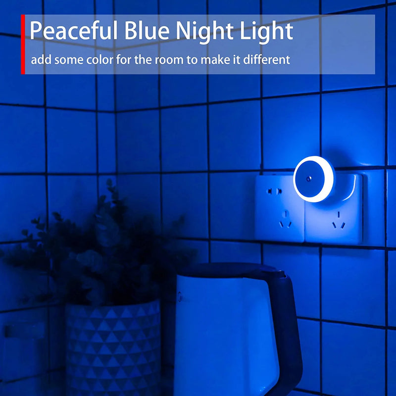 Mycozylite Blue Night Light Plug In, Plug-In Nightlight with Dusk to Dawn Sensor, Automatic on and Off, Energy Efficient, Soft Glow, 2 Pack Home & Garden > Lighting > Night Lights & Ambient Lighting myCozyLite   