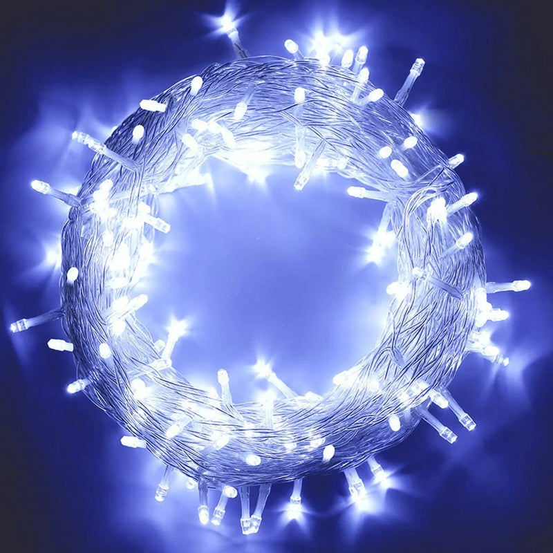 MYGOTO 33FT 100 LEDs String Lights Waterproof Fairy Lights 8 Modes with Memory 30V UL Certified Power Supply for Home, Garden, Wedding, Party, Christmas Decoration Indoor Outdoor (Red) Home & Garden > Decor > Seasonal & Holiday Decorations& Garden > Decor > Seasonal & Holiday Decorations MYGOTO 200l Cool White  