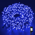 MZD8391 Color Changing Christmas String Lights Outdoor Indoor, 108FT 300 LED Warm White Multicolor Fairy Lights, END to END Connect, Waterproof Christmas Tree Lights Timer Remote