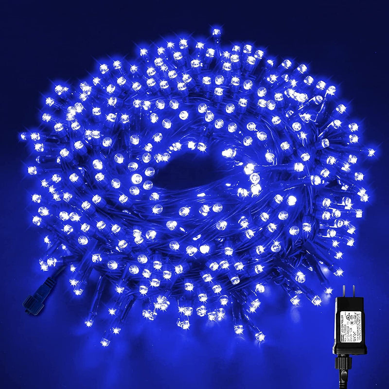 MZD8391 Color Changing Christmas String Lights Outdoor Indoor, 108FT 300 LED Warm White Multicolor Fairy Lights, END to END Connect, Waterproof Christmas Tree Lights Timer Remote Home & Garden > Lighting > Light Ropes & Strings MZD8391 Blue  